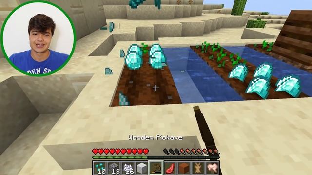 MINECRAFT, MAS POSSO PLANTAR DIAMANTES KKKKK смотреть онлайн