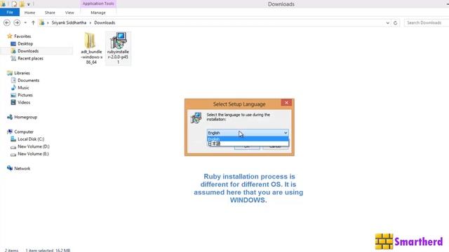 #1.0 Ruby Tutorial : Installation of Softwares: Get Started
