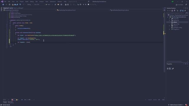 Code a C# Weather Application, part 1: Getting Weather Data (Part 1/3)