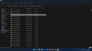 Windows 11 has an issue where a lot of empty folders are being created