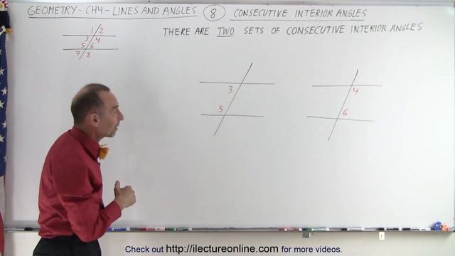 Geometry - Ch. 4: Lines and Angles (8 of 37) Consecutive Interior Angles смотреть онлайн