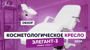 Косметологическое кресло "ЭЛЕГАНТ 3" электрическое, обивка "ЛЮКС 1" РИВАЛЬ 2024