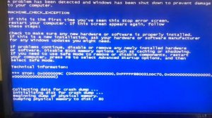 Strange computer error blue screen 2