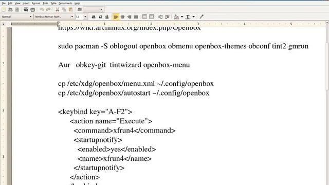 Openbox on Arch Linux Part 1