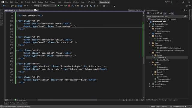 ASP.NET Core MVC CRUD Operations using .NET 8 and Entity Framework Core - MVC For Beginners Tutoria
