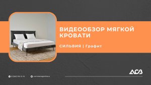 ДИЗАЙНЕРСКАЯ КРОВАТЬ ОТ ПРОИЗВОДИТЕЛЯ | МЯГКАЯ КРОВАТЬ| СИЛЬВИЯ ГРАФИТ | МЕБЕЛЬНАЯ ФАБРИКА ДСВ