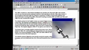 Original Clippy Animations in MS Office 97