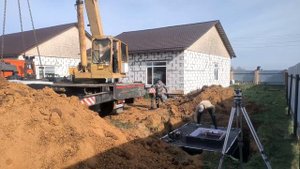 Монтаж овощного погреба Уралец 10