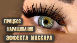 Процесс наращивания эффекта Маскара 4-5д