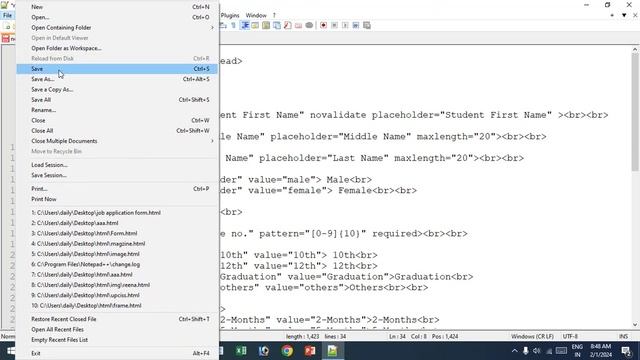 How to Install Notepad++ on Windows 10 (2024) | HTML Basic Course for Beginners in hindi Video-3