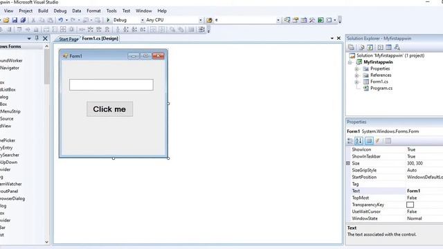 C#.Net | Windows form application | C Sharp Program 01 | Easy learn in Tamil