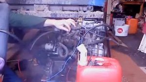Starting a Daihatsu Charade turbo Diesel CL61 engine.  1.0TD