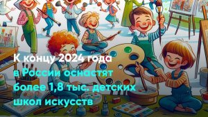 К концу 2024 года в России оснастят более 1,8 тыс. детских школ искусств