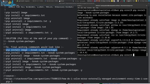 Python pip install -r requirements.txt error: externally managed environment Windows, Linux, MacOS