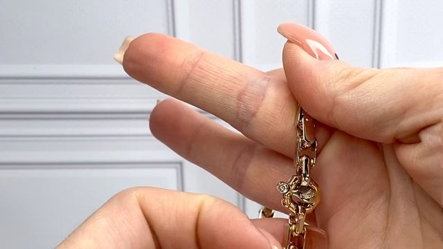 Золотой браслет 750 с бриллиантом бренд Baraka смотреть онлайн