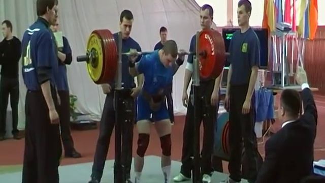 Владимир Тихоступ, приседание 307,5 кг, ЧУ 2010 смотреть онлайн