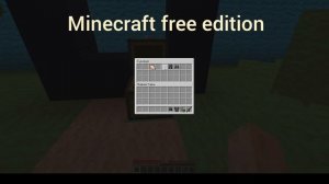 Minecraft free edition haha