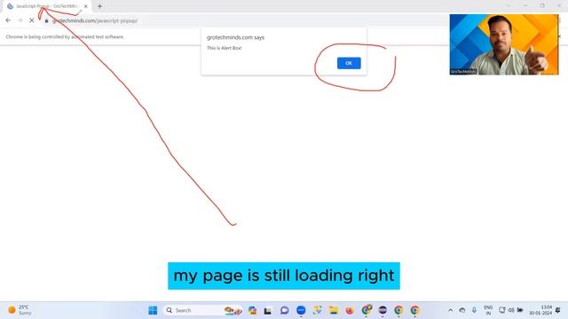 How To Handle Java Script Pop Up in Selenium | Automation Testing Question