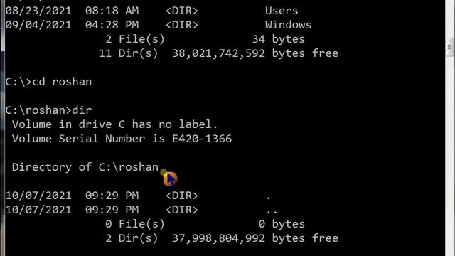 How to Create and Open Folder in Command Prompt || Create and Open Directory || Command Prompt