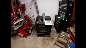 Intalling a Pellet Stove (a.k.a. How to keep your Harleys warm in winter) - Random Garage