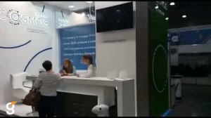 Наша компания предоставила в аренду промо-робота r-bot для компании Cosmos group