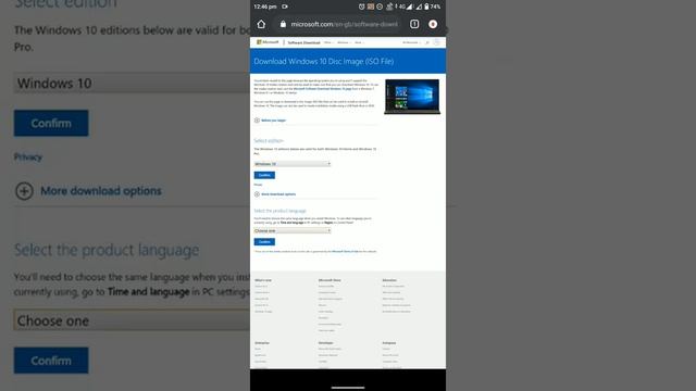 How to Download Windows 10 ISO using a Phone? | Easy Download | Windows10 | Official Windows 10