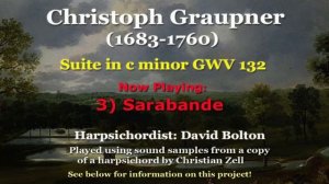 Christoph Graupner (1683-1760): Suite in c minor GWV 132