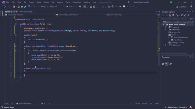 C# Beginner Project: Code a Modern Autoclicker - tutorial