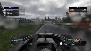 F1 2020 My Career Mode Spa Francorchamps Wet Race| P20 to P1| GTX1650| Pc Gameplay| Controller Game