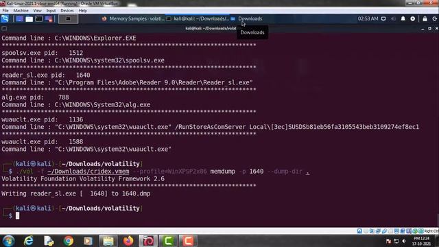 Malware Analysis with Volatility Tool Kali Linux 2024