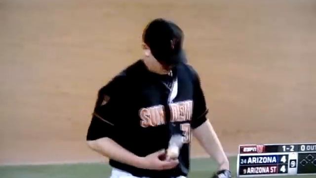 Zach Gibbons batting against Ryan Burr 2015 смотреть онлайн