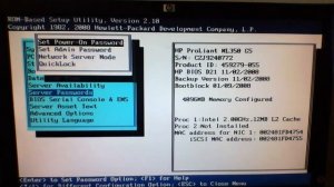 BIOS HP Proliant ML350 G5