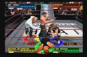 WWF Smackdown PS1 русская версия - Hardcore, Tag and Elimination matches