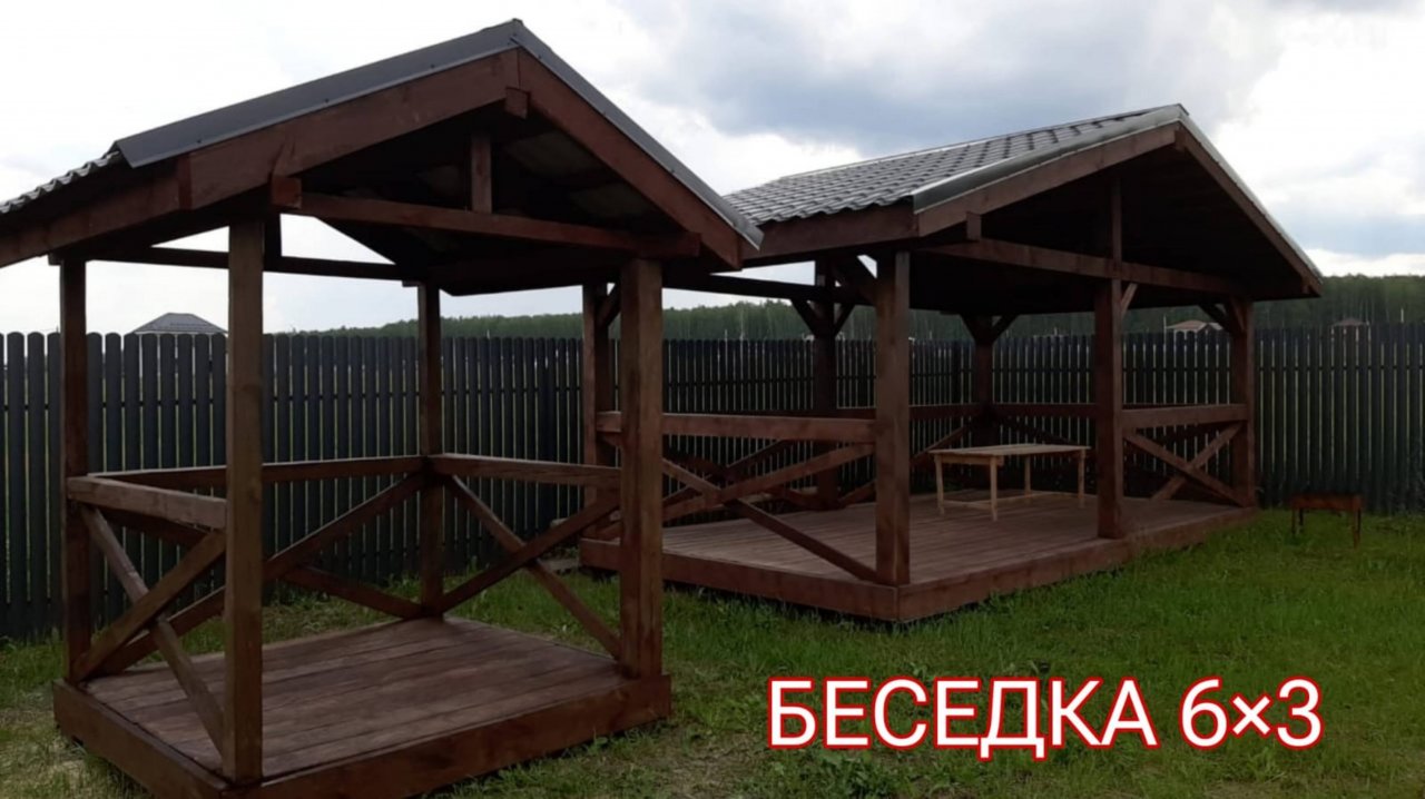 Беседка с мангальницей своими руками