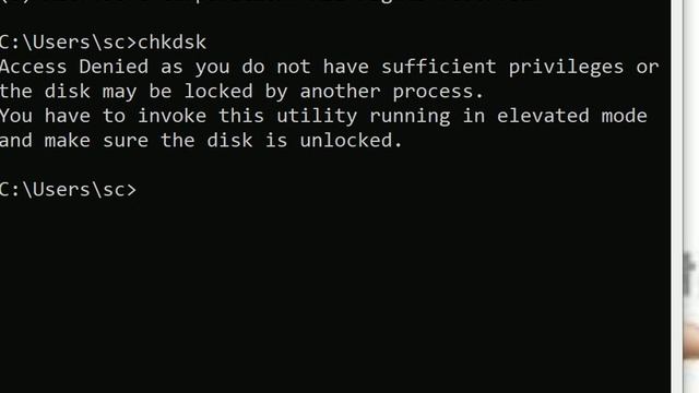 Command Prompt-CHKDSK Command not Working Solution in Hindi || External Command CHKDSK use कैसे करे