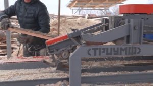2 Доски за 1 Проход! – Горбыльный Станок ТРИУМФ ГС-4