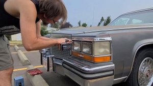 16 year old tires? 88 Cadillac Brougham gets some loving inside and out!