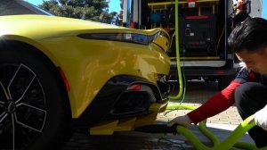 Detailing an Aston Martin Vantage with the COOLEST color!