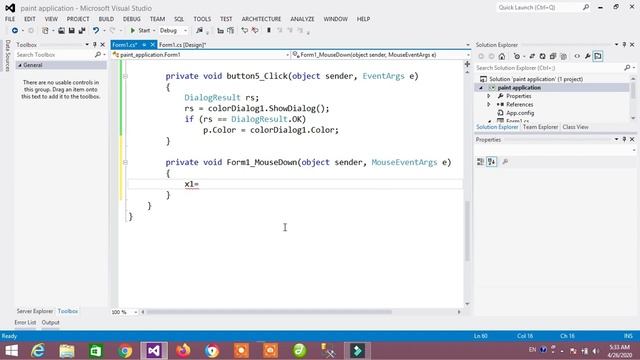14 c# tutorial for beginners | build paint application in C# | learn C# in Urdu / Hindi