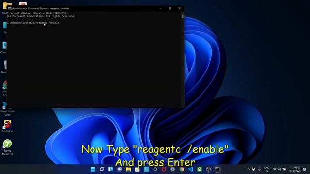 FIX COULD NOT FOUND THE RECOVERY ENVIROMENT WINDOWS 11