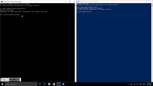 how to run cmd in powershell and powershell in cmd