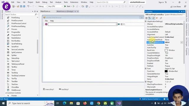 C# tutorial: How to Create Web Browser in c# visual studio | How to use web browser control in C# смотреть онлайн