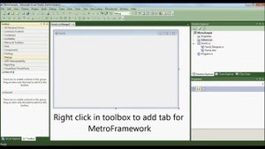 How to use Winforms Modern UI Metro Framework