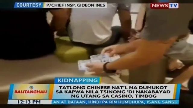 BT: Tatlong Chinese nat'l na dumukot sa kapwa nila Tsinong 'di nakabayad ng utang sa casino, timbog смотреть онлайн