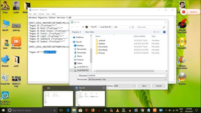 How to Change your Fonts in Laptop or PC | Windows 7,8,10 | Viner Avi