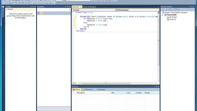 Visual Studio - VB.net - Timers