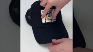 Шеврон/патч на липучке (7.3*6.5см) "Daffy and Bugs" фон белый