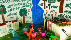 Мультфильм потешка _Плывёт котик в гости к маме_. Библиотека №16