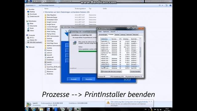 Solid Edge V20 - Installation Windows7