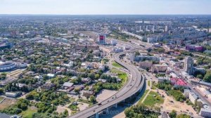 Таймлапс день/ночь  (hyperlapse, аэросъемка Нижний Новгород)